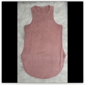 Concert By Clare tunic top faux suede feeling